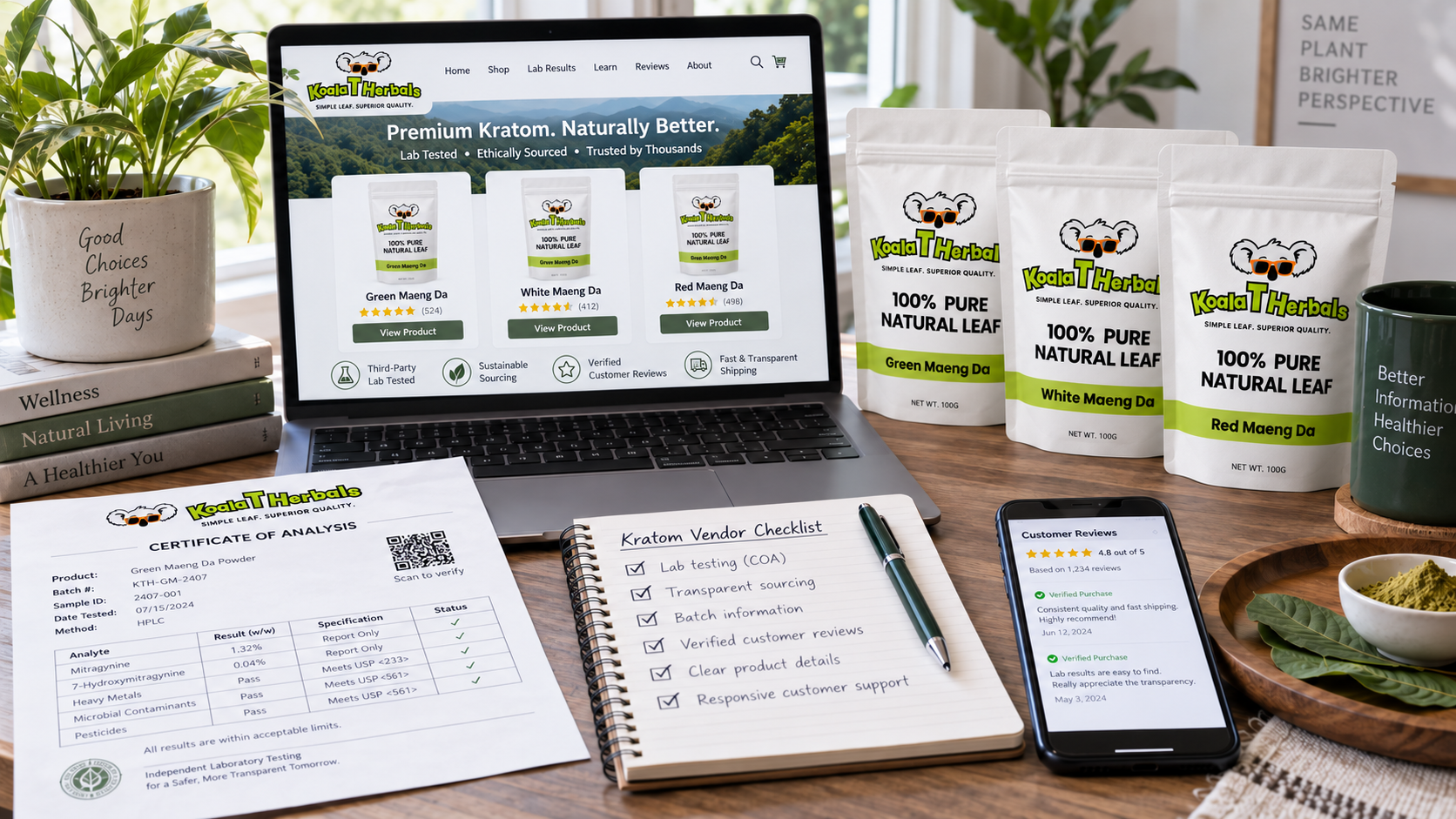 How to Choose a Kratom Vendor Online | Koala T Herbals